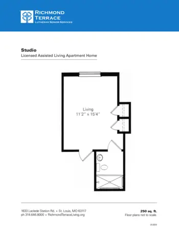 Floorplan of Richmond Terrace, Assisted Living, Saint Louis, MO 8
