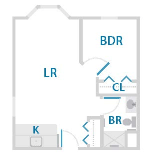 Floorplan of River Ridge Retirement Village, Assisted Living, South Haven, MI 6
