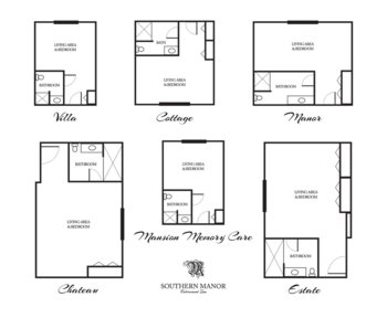 Floorplan of Southern Manor Senior Living, Assisted Living, Statesboro, GA 1