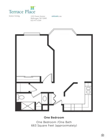 Floorplan of Terrace Place, Assisted Living, Sheboygan, WI 4