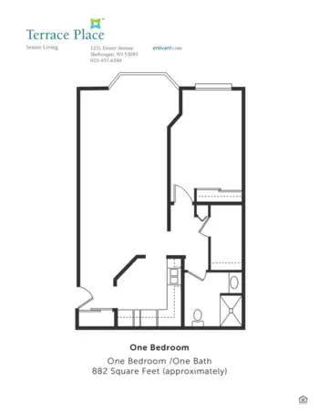 Floorplan of Terrace Place, Assisted Living, Sheboygan, WI 7