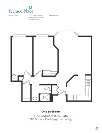 Floorplan of Terrace Place, Assisted Living, Sheboygan, WI 9