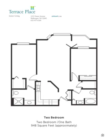 Floorplan of Terrace Place, Assisted Living, Sheboygan, WI 19