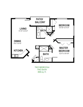 Floorplan of The Mill Street Residence, Assisted Living, Fergus Falls, MN 3