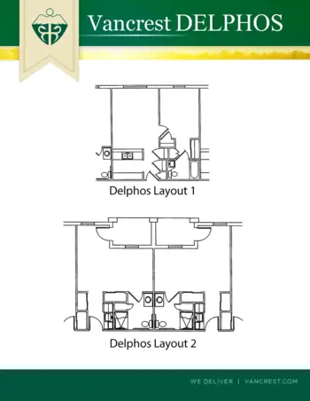 Floorplan of Vancrest of Delphos, Assisted Living, Delphos, OH 1
