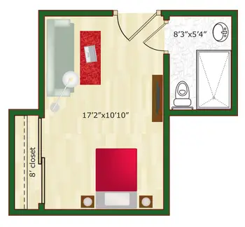 Floorplan of Woodland Palms Assisted Living, Assisted Living, Memory Care, Tucson, AZ 2