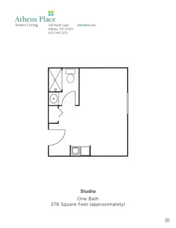 Floorplan of Athens Place, Assisted Living, Athens, TN 1
