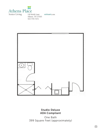 Floorplan of Athens Place, Assisted Living, Athens, TN 2