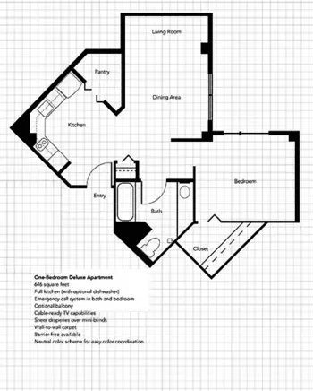 Floorplan of Atherton Place, Assisted Living, Marietta, GA 1