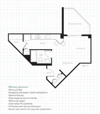 Floorplan of Atherton Place, Assisted Living, Marietta, GA 3