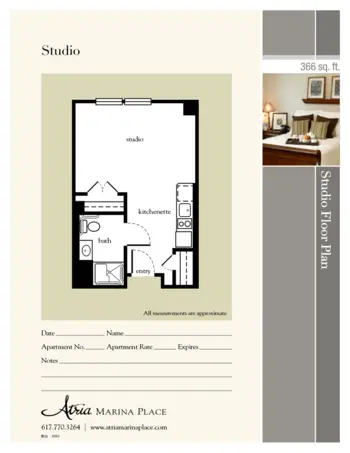 Floorplan of Atria Marina Place, Assisted Living, Quincy, MA 1