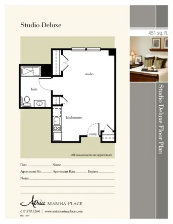 Floorplan of Atria Marina Place, Assisted Living, Quincy, MA 2