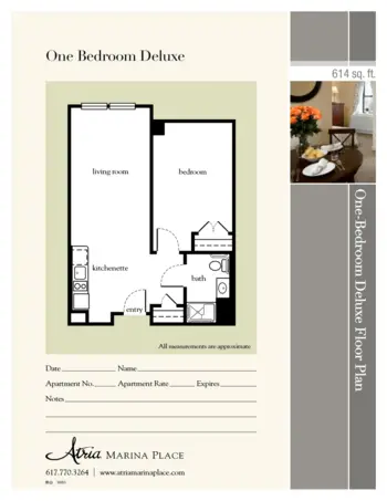 Floorplan of Atria Marina Place, Assisted Living, Quincy, MA 4