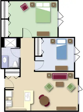 Floorplan of Boardman Lake Glens, Assisted Living, Traverse City, MI 3