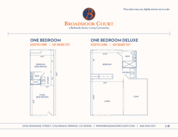 Floorplan of Broadmoor Court, Assisted Living, Colorado Springs, CO 1
