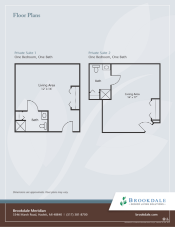 Floorplan of Brookdale Meridian Assisted Living, Assisted Living, Haslett, MI 1