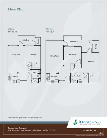 Floorplan of Brookdale Prescott, Assisted Living, Prescott, AZ 2