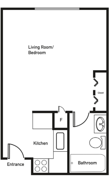 Floorplan of Brookstone Estates of Charleston, Assisted Living, Charleston, IL 2