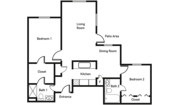 Floorplan of Brookstone Estates of Charleston, Assisted Living, Charleston, IL 4