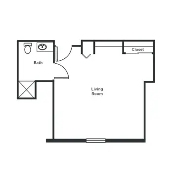 Floorplan of Carriage Court of Lancaster, Assisted Living, Lancaster, OH 2