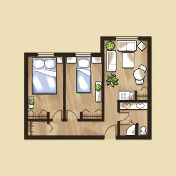 Floorplan of Fred Lind Manor, Assisted Living, Seattle, WA 6