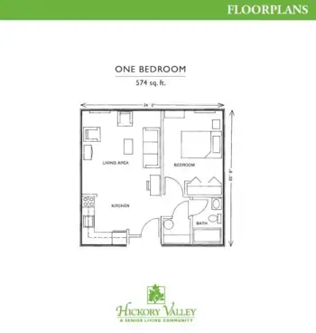 Floorplan of Hickory Valley Retirement, Assisted Living, Chattanooga, TN 1