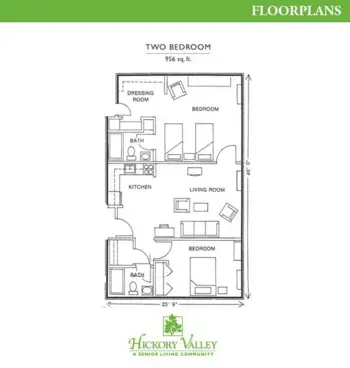 Floorplan of Hickory Valley Retirement, Assisted Living, Chattanooga, TN 3