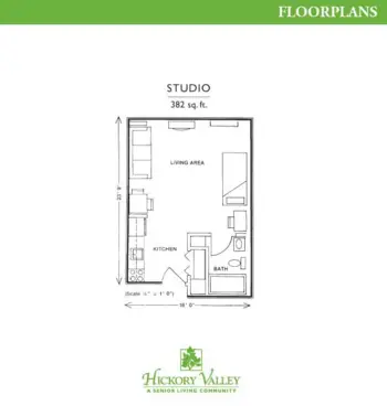 Floorplan of Hickory Valley Retirement, Assisted Living, Chattanooga, TN 4