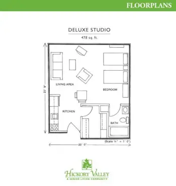 Floorplan of Hickory Valley Retirement, Assisted Living, Chattanooga, TN 5