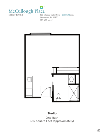 Floorplan of McCullough Place, Assisted Living, Johnstown, PA 1