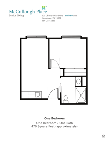 Floorplan of McCullough Place, Assisted Living, Johnstown, PA 2