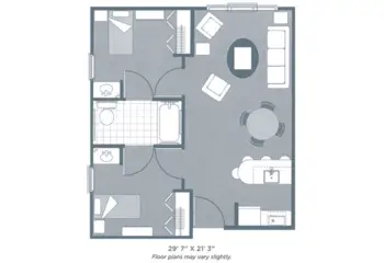 Floorplan of Morningside of Auburn, Assisted Living, Auburn, AL 3