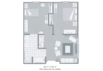 Floorplan of Morningside of Auburn, Assisted Living, Auburn, AL 4