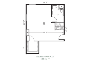 Floorplan of Northlake Gardens, Assisted Living, Tucker, GA 1