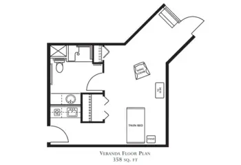 Floorplan of Northlake Gardens, Assisted Living, Tucker, GA 2