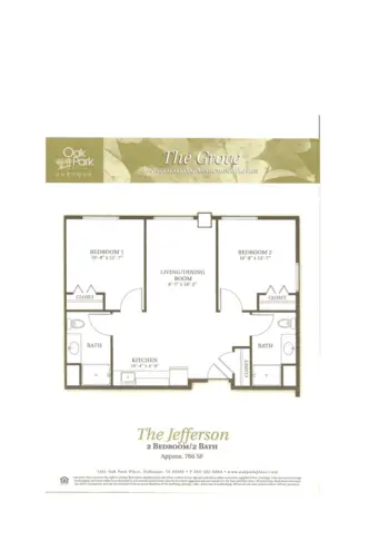 Floorplan of Oak Park Place Dubuque, Assisted Living, Memory Care, Dubuque, IA 2
