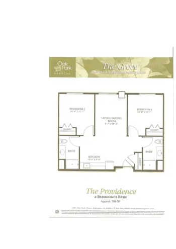 Floorplan of Oak Park Place Dubuque, Assisted Living, Memory Care, Dubuque, IA 4