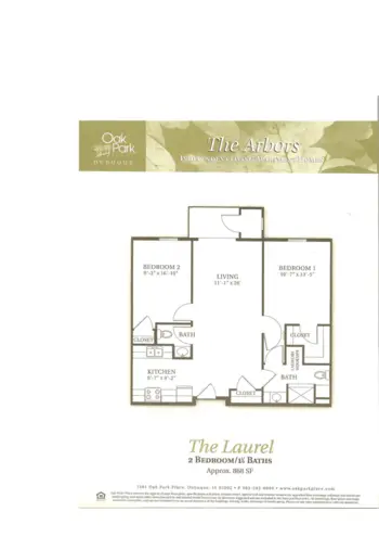 Floorplan of Oak Park Place Dubuque, Assisted Living, Memory Care, Dubuque, IA 11