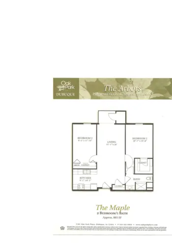 Floorplan of Oak Park Place Dubuque, Assisted Living, Memory Care, Dubuque, IA 13