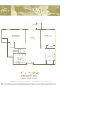 Floorplan of Oak Park Place Dubuque, Assisted Living, Memory Care, Dubuque, IA 14