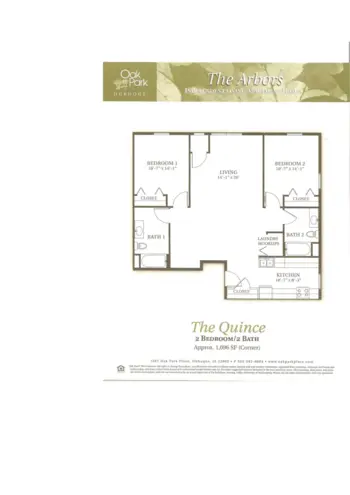 Floorplan of Oak Park Place Dubuque, Assisted Living, Memory Care, Dubuque, IA 15