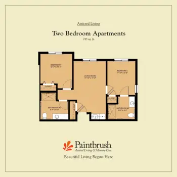 Floorplan of Paintbrush Assisted Living and Memory Care, Assisted Living, Memory Care, Fresno, CA 3