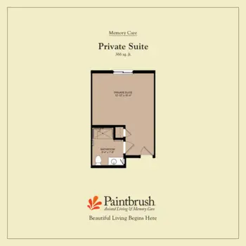 Floorplan of Paintbrush Assisted Living and Memory Care, Assisted Living, Memory Care, Fresno, CA 4