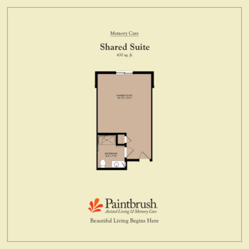 Floorplan of Paintbrush Assisted Living and Memory Care, Assisted Living, Memory Care, Fresno, CA 5