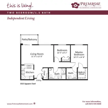 Floorplan of Primrose Retirement Community of Austin, Assisted Living, Austin, MN 4