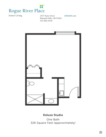 Floorplan of Rogue River Place, Assisted Living, Klamath Falls, OR 2