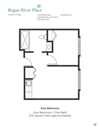 Floorplan of Rogue River Place, Assisted Living, Klamath Falls, OR 3