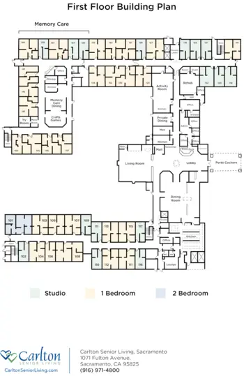 Floorplan of Sacramento Enhanced, Assisted Living, Sacramento, CA 1