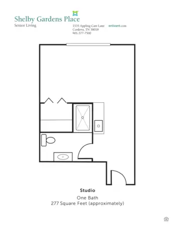 Floorplan of Shelby Gardens Place, Assisted Living, Cordova, TN 1