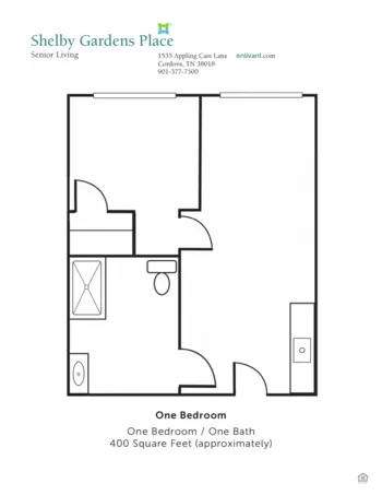 Floorplan of Shelby Gardens Place, Assisted Living, Cordova, TN 3